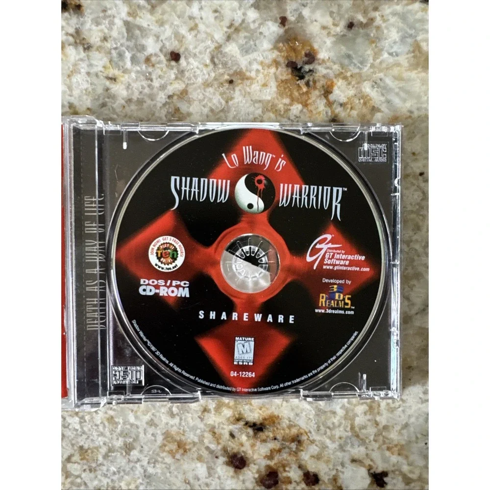 Lo Wang Shadow Warrior Shareware DOS PC CD-ROM W/ Manual Excellent Condition